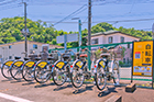 本館 西駐車場内にレンタルサイクル設置しました